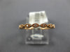 ESTATE .07CT DIAMOND 14K ROSE GOLD 2MM MARQUISE SHAPE FILIGREE ANNIVERSARY RING