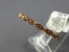 ESTATE .07CT DIAMOND 14K ROSE GOLD 2MM MARQUISE SHAPE FILIGREE ANNIVERSARY RING