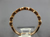 ESTATE .07CT DIAMOND 14K ROSE GOLD 2MM MARQUISE SHAPE FILIGREE ANNIVERSARY RING