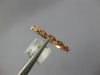 ESTATE .07CT DIAMOND 14K ROSE GOLD 2MM MARQUISE SHAPE FILIGREE ANNIVERSARY RING