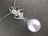 .80CT DIAMOND & AAA SAPPHIRE & SOUTH SEA PEARL 18K WHITE GOLD MULTI LEAF PENDANT