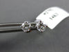ESTATE .45CT DIAMOND 14K WHITE GOLD ROUND CLASSIC SCREW BACK STUD EARRINGS #2792
