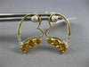 1.32CT DIAMOND & AAA CITRINE 14KT YELLOW GOLD OPEN HEART LOVE HANGING EARRINGS