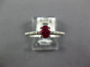 .46CT DIAMOND & AAA RUBY 18KT WHITE GOLD 3D CLASSIC OVAL & ROUND FRIENDSHIP RING