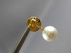 2.06CT DIAMOND & AAA SOUTH SEA PEARL 18K YELLOW GOLD CIRCULAR DOME STUD EARRINGS