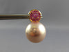 .80CT AAA PINK SAPPHIRES & PINK SOUTH SEA PEARL 18KT ROSE GOLD CLIP ON EARRINGS