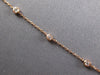 ESTATE .30CT DIAMOND 14K ROSE GOLD FILIGREE FLOWER BY THE YARD FUN LOVE NECKLACE