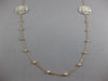 ESTATE .30CT DIAMOND 14K ROSE GOLD FILIGREE FLOWER BY THE YARD FUN LOVE NECKLACE