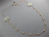 ESTATE .30CT DIAMOND 14K ROSE GOLD FILIGREE FLOWER BY THE YARD FUN LOVE NECKLACE