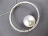 EXTRA LARGE 1.04CT DIAMOND & AAA SOUTH SEA PEARL 18K WHITE GOLD CIRCULAR PENDANT