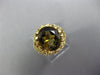 ESTATE LARGE 5.0CT AAA SMOKY TOPAZ 14K YELLOW GOLD OVAL FILIGREE FUN RING #26714