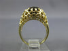 ESTATE LARGE 5.0CT AAA SMOKY TOPAZ 14K YELLOW GOLD OVAL FILIGREE FUN RING #26714