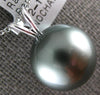 ESTATE LARGE AAA TAHITIAN PEARL 14KT WHITE GOLD 3D CLASSIC FLOATING PENDANT