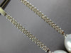 LARGE .63CT DIAMOND & AAA SOUTH SEA PEARL 18K WHITE GOLD 3D BAR HANGING EARRINGS