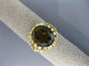 ESTATE LARGE 5.0CT AAA SMOKY TOPAZ 14K YELLOW GOLD OVAL FILIGREE FUN RING #26714