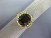ESTATE LARGE 5.0CT AAA SMOKY TOPAZ 14K YELLOW GOLD OVAL FILIGREE FUN RING #26714