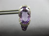 LARGE 11.25CT DIAMOND & AAA AMETHYST 14KT WHITE GOLD LOVE KNOT HANGING EARRINGS