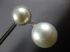 .47CT DIAMOND & AAA SOUTH SEA PEARL 18KT WHITE GOLD 3D CLASSIC HANGING EARRINGS