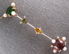 6.72CT DIAMOND & AAA TOURMALINE & SOUTH SEA PEARL 18KT ROSE GOLD LARIAT PENDANT