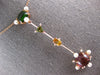 6.72CT DIAMOND & AAA TOURMALINE & SOUTH SEA PEARL 18KT ROSE GOLD LARIAT PENDANT