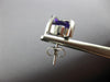 LARGE 11.45CT DIAMOND & AAA AMETHYST 14K WHITE GOLD OVAL & ROUND X STUD EARRINGS