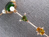 6.72CT DIAMOND & AAA TOURMALINE & SOUTH SEA PEARL 18KT ROSE GOLD LARIAT PENDANT