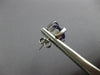 LARGE 11.45CT DIAMOND & AAA AMETHYST 14K WHITE GOLD OVAL & ROUND X STUD EARRINGS