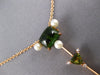6.72CT DIAMOND & AAA TOURMALINE & SOUTH SEA PEARL 18KT ROSE GOLD LARIAT PENDANT