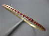 ESTATE 2.05CT AAA PINK RUBY 18KT YELLOW GOLD 3D ETERNITY BANGLE BRACELET