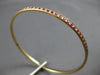 ESTATE 2.05CT AAA PINK RUBY 18KT YELLOW GOLD 3D ETERNITY BANGLE BRACELET