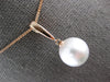 ESTATE .15CT DIAMOND & AAA SOUTH SEA PEARL 14K ROSE GOLD 3D JOURNEY LOVE PENDANT