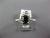 1.21CT DIAMOND & AAA SAPPHIRE 14K WHITE GOLD 3D EMERALD CUT HALO ENGAGEMENT RING
