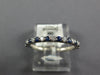 .47CT DIAMOND & AAA SAPPHIRE 14KT WHITE GOLD 2MM SEMI ETERNITY ANNIVERSARY RING