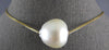 ESTATE EXTRA LARGE AAA SOUTH SEA PEARL 18KT YELLOW GOLD 3D FLOATING LOVE PENDANT