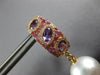 1.18CT DIAMOND AAA MULTI GEM & SOUTH SEA PEARL 18K ROSE GOLD 3D HANGING EARRINGS