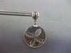 4.4CT DIAMOND & AAA EMERALD & SAPPHIRE 14K WHITE GOLD BUTTERFLY HANGING EARRINGS