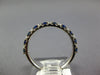 .47CT DIAMOND & AAA SAPPHIRE 14KT WHITE GOLD 2MM SEMI ETERNITY ANNIVERSARY RING