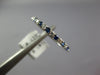 .47CT DIAMOND & AAA SAPPHIRE 14KT WHITE GOLD 2MM SEMI ETERNITY ANNIVERSARY RING