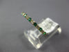 .46CT DIAMOND & AAA EMERALD 14KT YELLOW GOLD 2MM SEMI ETERNITY ANNIVERSARY RING