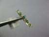 .46CT DIAMOND & AAA EMERALD 14KT YELLOW GOLD 2MM SEMI ETERNITY ANNIVERSARY RING