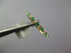 .46CT DIAMOND & AAA EMERALD 14KT YELLOW GOLD 2MM SEMI ETERNITY ANNIVERSARY RING