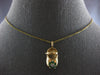 .12CT DIAMOND & AAA EMERALD 14KT YELLOW 3D GOLD BABY GIRL SHOE FLOATING PENDANT