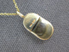 .12CT DIAMOND & AAA EMERALD 14KT YELLOW 3D GOLD BABY GIRL SHOE FLOATING PENDANT