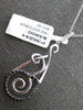 .40CT WHITE & BLACK DIAMOND 14KT WHITE GOLD 3D MUSICAL NOTE FUN FLOATING PENDANT