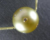 LARGE .20CT DIAMOND & AAA GOLDEN SOUTH SEA PEARL 18KT YELLOW GOLD LOVE NECKLACE