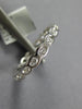 ESTATE 0.51CT DIAMOND 18KT WHITE GOLD ROUND OVAL BEZEL ETERNITY ANNIVERSARY RING