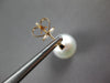 LARGE .16CT DIAMOND & AAA SOUTH SEA PEARL 18K ROSE GOLD JOURNEY HANGING EARRINGS