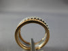 ESTATE WIDE .98CT DIAMOND 18KT WHITE & ROSE GOLD 3D MULTI ROW STACKABLE FUN RING