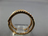ESTATE WIDE 0.88CT DIAMOND 18KT ROSE GOLD CLASSIC MULTI ROW CRISS CROSS FUN RING