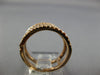 ESTATE WIDE 0.88CT DIAMOND 18KT ROSE GOLD CLASSIC MULTI ROW CRISS CROSS FUN RING